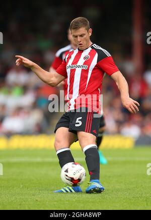 Jack OÕConnell von Sheffield Utd während der Vorsaison freundlich im Blundell Park Stadium, Grimsby. Bilddatum: 23. Juli 2016. PIC Simon Bellis/Sportimage über PA Images Stockfoto