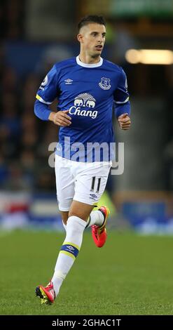 Kevin Mirallas von Everton während des Spiels der Premier League im Goodison Park Stadium, Liverpool. Bilddatum: 30. September 2016. PIC Simon Bellis/Sportimage über PA Images Stockfoto