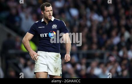 Tim Visser aus Schottland während des Six Nations-Spiels im Twickenham Stadium, London. Bilddatum: 11. März 2017. Bildnachweis sollte lauten: Lynne Cameron/Sportimage via PA Images Stockfoto