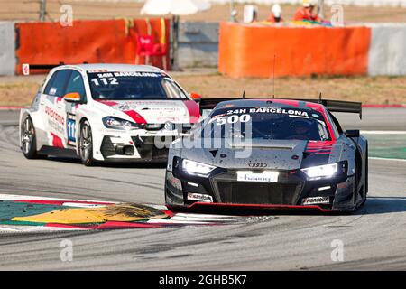 Montmelo, Barcelona, Spanien. September 2021. Fahrer: Martin Lechmann und Patric Niederhauser von Car Collection beim HANKOOK 24H BARCELONA 2021 Rennen auf dem Circuit de Catalunya. (Bild: © David Ramirez/DAX via ZUMA Press Wire) Stockfoto