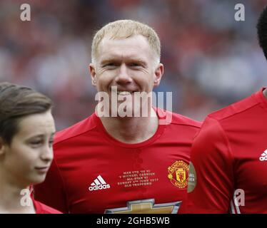 Paul Scholes beim Michael Carrick Testimonial Match im Old Trafford Stadium, Manchester. Bilddatum: 4. Juni 2017. Bildnachweis sollte lauten: Simon Bellis/Sportimage via PA Images Stockfoto