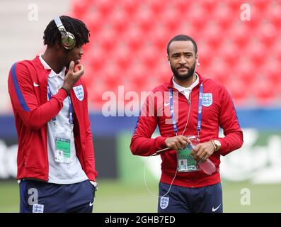 Der englische Nathan Redmond während des UEFA Under 21 Halbfinales im Stadion Miejski Tychy in Tychy. Bild Datum 27. Juni 2017. Bildnachweis sollte lauten: David Klein/Sportimage via PA Images Stockfoto