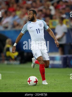 Der englische Nathan Redmond in Aktion während des UEFA Under 21 Halbfinales im Stadion Miejski Tychy in Tychy. Bild Datum 27. Juni 2017. Bildnachweis sollte lauten: David Klein/Sportimage via PA Images Stockfoto