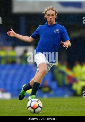 Evertons Tom Davies während des Freundschaftsspiel vor der Saison im Goodison Park Stadium, Liverpool. Bild Datum 6. August 2017. Bildnachweis sollte lauten: Paul Thomas/Sportimage via PA Images Stockfoto