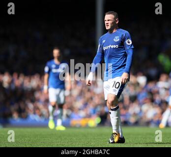 Evertons Wayne Rooney in Aktion während des Premier League Spiels im Goodison Park, Liverpool. Bild Datum 12. August 2017. Bildnachweis sollte lauten: David Klein/Sportimage via PA Images Stockfoto