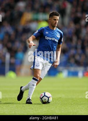 Evertons Kevin Mirallas in Aktion während des Premier League Spiels im Goodison Park, Liverpool. Bild Datum 12. August 2017. Bildnachweis sollte lauten: David Klein/Sportimage via PA Images Stockfoto