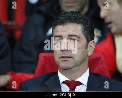 Rui Vitoria Manager von SL Benfica während des Champions League Group A Spiels im Old Trafford Stadium, Manchester. Bilddatum: 31. Oktober 2017. Bildnachweis sollte lauten: Andrew Yates/Sportimage via PA Images Stockfoto
