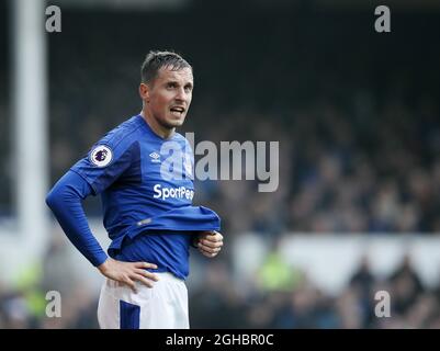 Evertons Phil Jagielka in Aktion während des Premier-League-Spiels im Goodison Park Stadium, Liverpool. Bild Datum 23. Dezember 2017. Bildnachweis sollte lauten: David Klein/Sportimage via PA Images Stockfoto