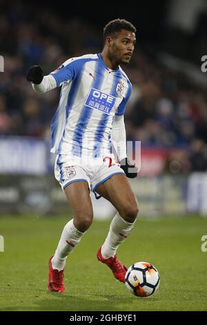 Collin Quaner von Huddersfield Town während des Spiels der fünften Runde des FA-Pokals im John Smiths' Stadium, Huddersfield . Bild Datum 17. Februar 2018. Bildnachweis sollte lauten: Simon Bellis/Sportimage via PA Images Stockfoto