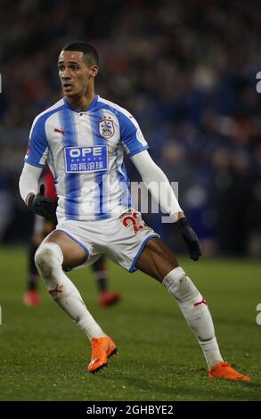 Thomas Ince von Huddersfield Town beim Spiel der fünften Runde des FA Cup im John Smiths' Stadium, Huddersfield . Bild Datum 17. Februar 2018. Bildnachweis sollte lauten: Simon Bellis/Sportimage via PA Images Stockfoto