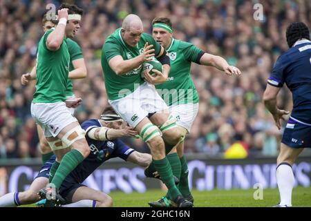 Devin Toner of Ireland während des Six Nations Championship-Spiels im Aviva Stadium, Dublin. Bild Datum 10. März 2018. Bildnachweis sollte lauten: Craig Watson/Sportimage via PA Images Stockfoto