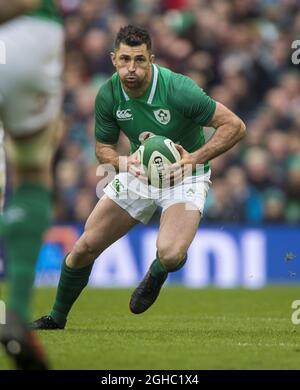 Rob Kearney aus Irland beim Six Nations Championship-Spiel im Aviva Stadium, Dublin. Bild Datum 10. März 2018. Bildnachweis sollte lauten: Craig Watson/Sportimage via PA Images Stockfoto