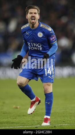 Adrien Silva von Leicester City während des sechsten Runde Spiels des FA Cup im King Power Stadium, Leicester. Bild Datum 18. März 2018. Bildnachweis sollte lauten: David Klein/Sportimage via PA Images Stockfoto