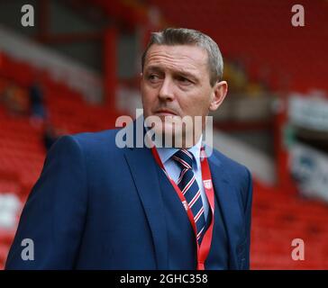 Aidy Boothroyd Cheftrainer von England beim EM U21 Qualifying-Spiel im Bramall Lane Stadium, Sheffield. Bilddatum: 27. März 2018. Bildnachweis sollte lauten: Simon Bellis/Sportimage via PA Images Stockfoto