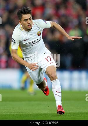 Cengiz unterm AS Roma während des Champions League Halbfinals mit der 1. Etappe im Anfield Stadium, Liverpool. Bilddatum: 24. April 2018. Bildnachweis sollte lauten: Simon Bellis/Sportimage via PA Images Stockfoto