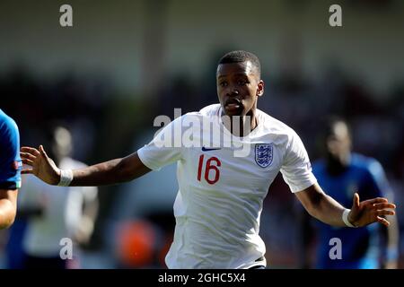 Rayhaan Tulloch aus England beim Gruppenspiel im Bank's Stadium, Walsall. Bild Datum 7. Mai 2018. Bildnachweis sollte lauten: Malcolm Couzens/Sportimage via PA Images Stockfoto