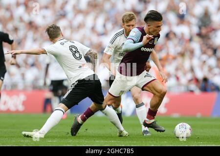 Jack Grealish von Aston Villa während des Finalmatches im Wembley Stadium, London. Bild Datum 26. Mai 2018. Bildnachweis sollte lauten: Charlie Forgham-Bailey/Sportimage via PA Images Stockfoto