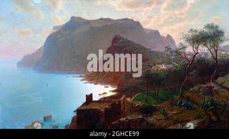 The Sea from Capri von William Stanley Haseltine (1835-1900), Öl auf Leinwand, 1875 Stockfoto