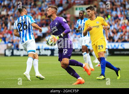 Ben Hamer von Huddersfield Town während des Spiels der Premier League im John Smith's Stadium, Huddersfield. Bild Datum 11. August 2018. Bildnachweis sollte lauten: Matt McNulty/Sportimage via PA Images Stockfoto