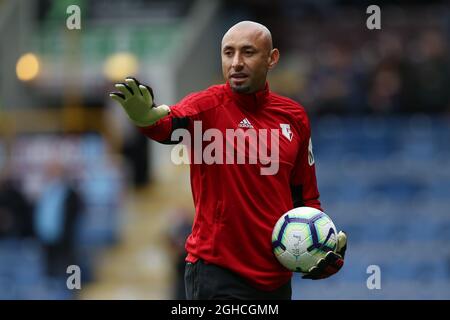 Heurelho Gomes aus Watford während des Premier League-Spiels im Turf Moor Stadium, Burnley. Bild Datum 19. August 2018. Bildnachweis sollte lauten: James Wilson/Sportimage via PA Images Stockfoto