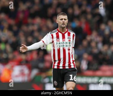 Oliver Norwood von Sheffield Utd während des Sky Bet Championship-Spiels im Bramall Lane Stadium, Sheffield. Bild Datum 22. September 2018. Bildnachweis sollte lauten: Simon Bellis/Sportimage via PA Images Stockfoto