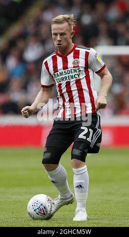 Mark Duffy von Sheffield Utd beim Sky Bet Championship-Spiel im Bramall Lane Stadium, Sheffield. Bild Datum 22. September 2018. Bildnachweis sollte lauten: Simon Bellis/Sportimage via PA Images Stockfoto