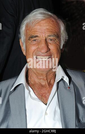 Aktenfoto vom 14. September 2010 von Jean Paul Belmondo. - der berühmte französische Schauspieler Jean-Paul Belmondo stirbt im Alter von 88 Jahren. Foto von Patrick Davy/ABACAPRESS.COM Stockfoto