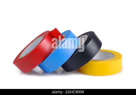 Isolierband isoliert auf weißem Hintergrund Stockfoto