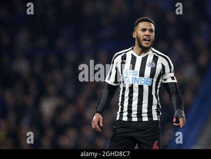 Newcastles Jamaal Lascelles während des Spiels der Premier League im Stamford Bridge Stadium, London. Bilddatum: 12. Januar 2019. Bildnachweis sollte lauten: David Klein/Sportimage via PA Images Stockfoto