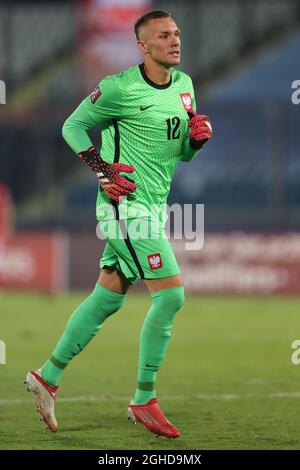 Serravalle, Italien, 5. September 2021. Lukas Skorupski aus Polen während des Qualifikationsspiele der FIFA-Weltmeisterschaft im San Marino Stadium, Serravalle. Bildnachweis sollte lauten: Jonathan Moscrop / Sportimage Stockfoto