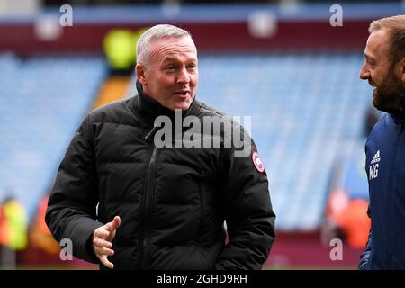 Paul Lambert Manager von Ipswich Town beim Sky Bet Championship-Spiel im Villa Park, Birmingham. Bilddatum: 26. Januar 2019. Bildnachweis sollte lauten: Harry Marshall/Sportimage Stockfoto