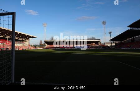 Eine allgemeine Ansicht des Stadions vor dem Internationalen Freundschaftsspiel auf dem Rennbahngelände Wrexham. Bilddatum: 20. März 2019. Bildnachweis sollte lauten: James Wilson/Sportimage via PA Images Stockfoto