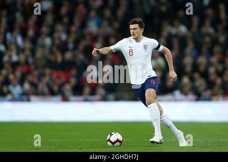 Harry Maguire aus England während des UEFA Euro 2020 Qualifying Group A-Spiels im Wembley Stadium, London. Bild Datum 22. März 2019. Bildnachweis sollte lauten: James Wilson/Sportimage via PA Images Stockfoto