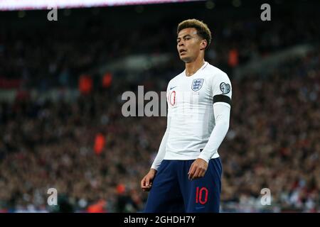 DELE Alli von England während des UEFA Euro 2020 Qualifying Group Ein Spiel im Wembley Stadium, London. Bild Datum 22. März 2019. Bildnachweis sollte lauten: James Wilson/Sportimage via PA Images Stockfoto