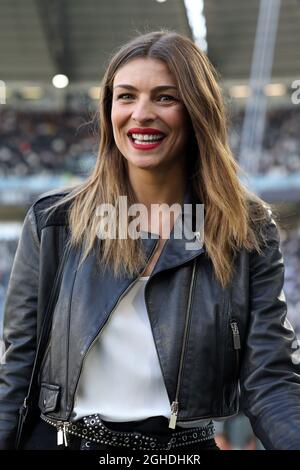 Cristina Chiabotto während des Spiels der Frauen-Serie A im Allianz-Stadion, Turin, Italien. Bild Datum 24. März 2019. Bildnachweis sollte lauten: Jonathan Moscrop/Sportimage via PA Images Stockfoto