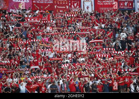 Liverpools Fans während des UEFA Champions League-Spiels im Wanda Metropolitano Stadium, Madrid. Bilddatum: 1. Juni 2019. Bildnachweis sollte lauten: David Klein/Sportimage via PA Images Stockfoto