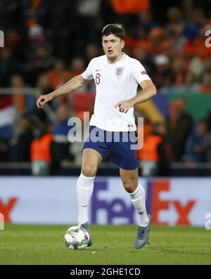 Englands Harry Maguire während des Spiels der UEFA Nations League im D. Afonso Henriques Stadium, Guimaraes. Bilddatum: 6. Juni 2019. Bildnachweis sollte lauten: David Klein/Sportimage via PA Images Stockfoto