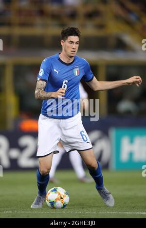 Alessandro Bastoni aus Italien während des Spiels der UEFA U-21-Meisterschaft 2019 in Renato Dall'Ara, Bologna. Bilddatum: 19. Juni 2019. Bildnachweis sollte lauten: Jonathan Moscrop/Sportimage via PA Images Stockfoto