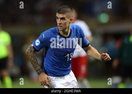 Gianluca Mancini aus Italien während des Spiels der UEFA U-21-Meisterschaft 2019 in Renato Dall'Ara, Bologna. Bilddatum: 19. Juni 2019. Bildnachweis sollte lauten: Jonathan Moscrop/Sportimage via PA Images Stockfoto