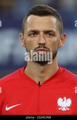 Mateusz Wieteska aus Polen während des Spiels der UEFA U-21-Meisterschaft 2019 in Renato Dall'Ara, Bologna. Bilddatum: 19. Juni 2019. Bildnachweis sollte lauten: Jonathan Moscrop/Sportimage via PA Images Stockfoto