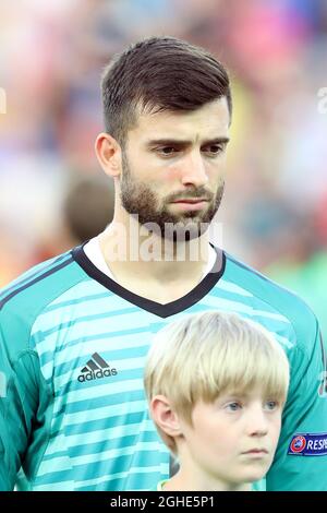 Antonio Sivera aus Spanien während des UEFA-U-21-Meisterschaftsspiel im Stadio Friuli. Bilddatum: 30. Juni 2019. Bildnachweis sollte lauten: Jonathan Moscrop/Sportimage via PA Images Stockfoto