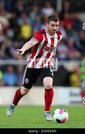 John Fleck von Sheffield United beim Vorsaison-Freundschaftsspiel im Pirelli Stadium, Burton Upon Trent. Bilddatum: 16. Juli 2019. Bildnachweis sollte lauten: James Wilson/Sportimage via PA Images Stockfoto