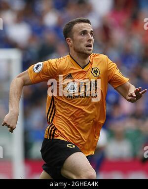 Die Diogo Jota von Wolverhampton Wanderers während ihres Premier League-Spiels gegen Leicester City im King Power Stadium, Leicester. Bilddatum: 11. August 2019. Bildnachweis sollte lauten: Darren Staples/Sportimage via PA Images Stockfoto