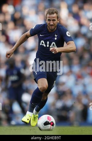 Harry Kane von Tottenham während des Spiels der Premier League im Etihad Stadium, Manchester. Bilddatum: 17. August 2019. Bildnachweis sollte lauten: Simon Bellis/Sportimage via PA Images Stockfoto