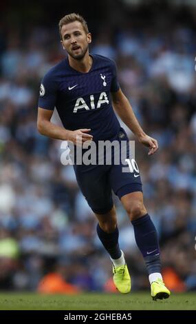 Harry Kane von Tottenham während des Spiels der Premier League im Etihad Stadium, Manchester. Bilddatum: 17. August 2019. Bildnachweis sollte lauten: Simon Bellis/Sportimage via PA Images Stockfoto