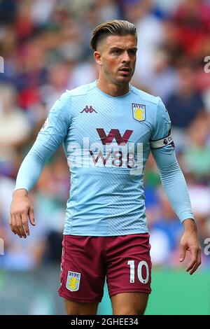 Jack Grealish von Aston Villa während des Spiels der Premier League im Selhurst Park, London. Bilddatum: 31. August 2019. Bildnachweis sollte lauten: Craig Mercer/Sportimage via PA Images Stockfoto