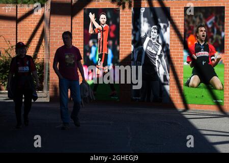 Die Fans kommen vor dem Premier League-Spiel im Vitality Stadium in Bournemouth an. Bilddatum: 15. September 2019. Bildnachweis sollte lauten: Craig Mercer/Sportimage via PA Images Stockfoto