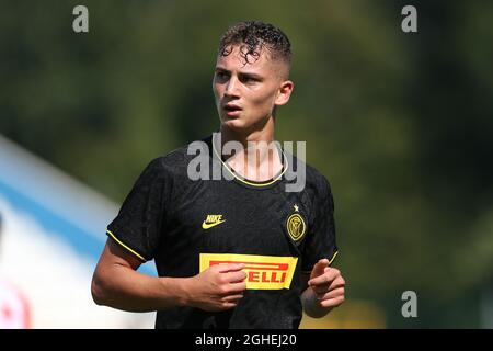 Sebastiano Esposito von Inter während des UEFA Youth Champions League-Spiels im Stadio Ernesto Breda, San Giovanni. Bilddatum: 17. September 2019. Bildnachweis sollte lauten: Jonathan Moscrop/Sportimage via PA Images Stockfoto