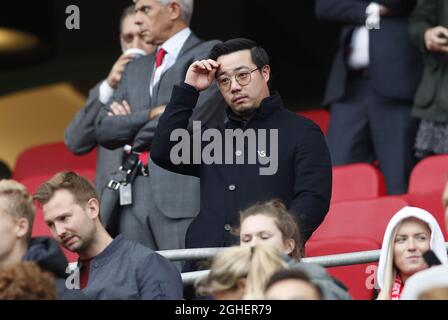 Leicester City-Besitzer Aiyawatt Srivaddhanaprabha in der Directors Box während des Premier League-Spiels in Anfield, Liverpool. Bilddatum: 5. Oktober 2019. Bildnachweis sollte lauten: Darren Staples/Sportimage via PA Images Stockfoto