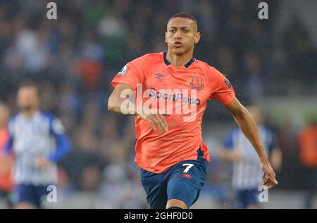 EvertonÕs Richarlison während des Spiels der Premier League im American Express Community Stadium, Brighton und Hove. Bilddatum: 26. Oktober 2019. Bildnachweis sollte lauten: Paul Terry/Sportimage via PA Images Stockfoto